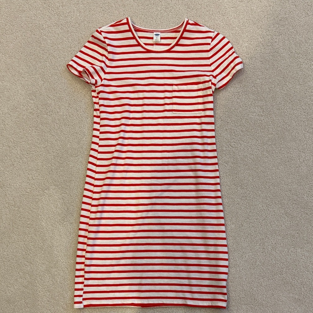 Old Navy Red and White Striped Top